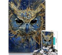 Rompecabezas de 1000 Piezas Búho de fantasía Ideal para Adultos y Adolescentes Entrena tu Cerebro y Tus Manos Regalos para Amigos y Familiares (50x75cm)