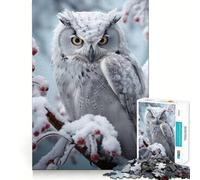 Rompecabezas de 1000 Piezas Búho místico en la Sereni Nevada para Adultos Ideal para Mejorar la Memoria y Disfrutar de Momentos de Paz Diseño para armar Regalo Premium (38x26cm)