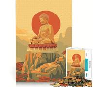 Rompecabezas de 1000 Piezas Búho Zen sobre la Montaña para Adolescentes Estimula la Mente Divertido Cierre Seguro Sin Piezas Sueltas Una Forma entretenida de Pasar el Tiempo Libre (50x75cm)
