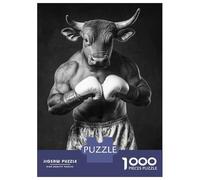 Rompecabezas De 1000 Piezas Bull Boxer Boxing Rompecabezas Juguetes Antiestrés Decoración De Pared Cumpleaños Y Navidad 38x26cm/1000pcs