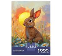 Rompecabezas De 1000 Piezas - Bunny in Bloom-6 Rompecabezas para Adultos Juegos Familiares Carrera De Velocidad Manual Oferta como Regalos para Toda La Familia 38x26cm/1000pcs