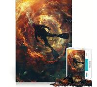 Rompecabezas de 1000 Piezas Buzo en Nebulosa para Adolescentes Juguete Que desafía la Mente Pasatiempo Tranquilo Corte preciso Regalo de Temporada (50x75cm)