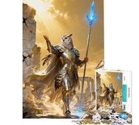 Rompecabezas de 1000 Piezas Caballero Búho en Ruinas Antiguas Juegos relajantes y adictivos Juguetes para Cultivar la Paciencia Excelentes Regalos y Juguetes Ideales para Parejas (Tamaño 38x26cm)