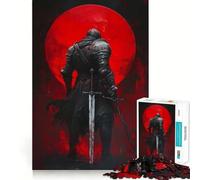 Rompecabezas de 1000 Piezas Caballero de la Luna de Sangre,Arte de Ajuste, Actividad de Juego Inteligente,Juego Divertido para el Tiempo Libre,Regalo de cumpleaños 38x26cm