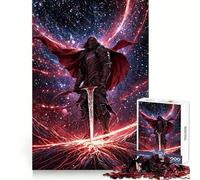 Rompecabezas de 1000 Piezas Caballero Oscuro Rojo en el Espacio para Adolescentes Juguete para ejercitar la Mente Diseño Relajante Regalo Ideal para armar (50x75cm)