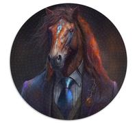 Rompecabezas de 1000 Piezas Caballo Jefe. Rompecabezas de 1000 Piezas para Adultos. Un desafío para la Mente, Actividad Familiar, decoración del hogar, Regalo navideño (tamaño 67,5 x 67,5 cm).