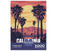 Rompecabezas De 1000 Piezas California Sunset Rompecabezas Juguetes Antiestrés Decoración De Pared Cumpleaños Y Navidad 38x26cm/1000pcs