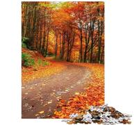 Rompecabezas de 1000 Piezas Callejón de Otoño de Ucrania para Adolescentes Ideal para la diversión Familiar la interacción Entre Padres e Hijos cumpleaños y Navidad