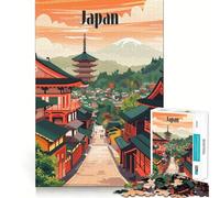Rompecabezas de 1000 Piezas Calles atemporales de Japón Adolescentes, Juguete Que desafía la Mente, diversión compartida, diseño nítido y Sorprendente 38x52cm