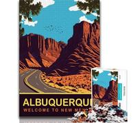 Rompecabezas de 1000 Piezas Camino a Albuquerque para Adultos Difícil de completar, Pero Divertido y Divertido Decoración hogar 50x75cm