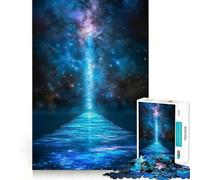 Rompecabezas de 1000 Piezas Camino Celestial a Otra Dimensión con Bordes Finos Juego de ingenio para ejercitar la Mente y Relajarse Regalo Divertido de Navidad (38x52cm)