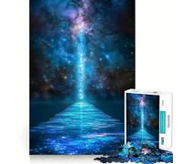Rompecabezas de 1000 Piezas Camino Celestial a Otra Dimensión con Bordes Finos Juego de ingenio para ejercitar la Mente y Relajarse Regalo Divertido de Navidad (38x26cm)