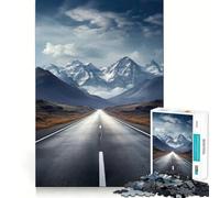 Rompecabezas de 1000 Piezas Camino de Montaña para Adultos y Adolescentes Un Rompecabezas Mental Que Ayuda a aliviar el estrés Un Regalo Original y Divertido (38x26cm)