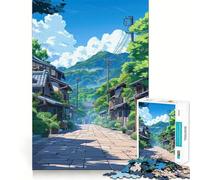 Rompecabezas de 1000 Piezas Camino del Casco Antiguo para Adultos Regalo Ideal para Mejorar la Memoria y Relajarse Corte Premium Sorpresa cálida (38x52cm)