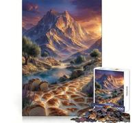 Rompecabezas de 1000 Piezas Camino del Pan hacia un Paisaje de Montaña para Adolescentes Estimula el Pensamiento crítico Tiempo Bien invertido Ajuste Firme Navidad (38x26cm)