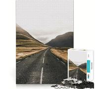 Rompecabezas de 1000 Piezas Camino en Islandia para Adolescentes Juguete para ejercitar la Mente Diseño Relajante Regalo Ideal para armar (38x52cm)
