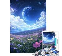 Rompecabezas de 1000 Piezas Campo de Flores de ensueño Juego Familiar Desafío de Inteligencia Juguete adictivo Gran Regalo para Juegos Regalo de cumpleaños (Tamaño 50x75cm)