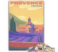 Rompecabezas de 1000 Piezas Campos de Lavanda de Provenza para Adultos y Adolescentes, para Mayores de 14 años Entrena tu Cerebro y Tus Manos Regalos navideños 1000 Piezas (26x38cm)
