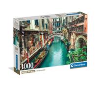 Clementoni - Puzzle Adulto 1000 Piezas Collection Venice Canal Compact Box, 39945