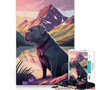 Rompecabezas de 1000 Piezas Cane Corso Italiano Naturaleza Corte preciso Divertido Desafío Mental Juguete Juego para el Tiempo de Descanso Cumpleaños Arte Juego (38x52cm)