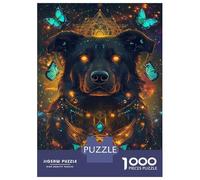 Rompecabezas De 1000 Piezas - Canine Cosmos Mystical Dog Art Rompecabezas para Adultos Juego De Ingenio Desafío Difícil Oferta como Regalos para Toda La Familia 38x26cm/1000pcs