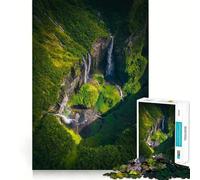 Rompecabezas de 1000 Piezas Cañón Cascada para ejercitar la Mente Divertido con Encaje Huecos Actividad para Compartir con Seres Queridos (50x75cm)