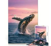 Rompecabezas de 1000 Piezas Canto de Ballena: Serenidad para Adultos Mente aguda, Tiempo de relajación, Corte nítido, Regalo Memorable (38x52cm)
