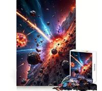 Rompecabezas de 1000 Piezas Caos en el Espacio para Adultos Mejora la Memoria Ocio y evasión Corte de Calidad Regalo sincero (38x52cm)