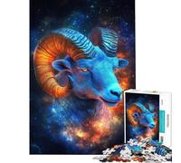 Rompecabezas de 1000 Piezas Capricornio Cósmico Difícil de completar Juego Educativo Apto para Mayores de 14 años (50x75cm)