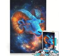 Rompecabezas de 1000 Piezas Capricornio Cósmico, Juego de ingenio, Difícil y desafiante, Regalo de cumpleaños, Regalos, 50x75cm