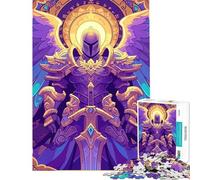 Rompecabezas de 1000 Piezas Carta mágica del Paladín Angélico Un desafío Educativo para Aprender a armar Juguetes educativos para Mayores de 14 años Juego de Rompecabezas Incluido (38x52cm)