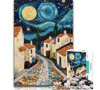 Rompecabezas de 1000 Piezas Casa del Cielo Nocturno para Adultos y Adolescentes ¡Disfruta de Tus Vacaciones en casa! Cada Pieza es única Un Juego desafiante y Divertido para Toda la Familia 75x50cm