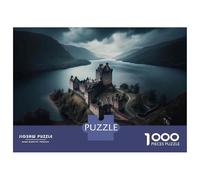 Rompecabezas De 1000 Piezas Castle on The Water Rompecabezas para Adultos Juego Práctico Una Obra De Arte Cumpleaños Y Navidad 38x26cm/1000pcs