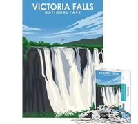 Rompecabezas de 1000 Piezas Cataratas Victoria Zambia Desafío de Inteligencia Cerebral Juguetes adictivos Juegos educativos Carrera de Velocidad Manual Regalos para cumpleaños Tamaño 75x50cm