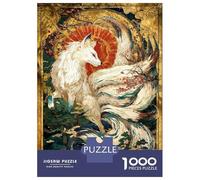 Rompecabezas De 1000 Piezas Celestial Kitsune’s Grace Rompecabezas para Adultos Juguetes Antiestrés Decoración Perfecta Cumpleaños Y Navidad 52x38cm/1000pcs