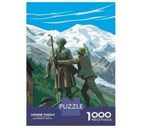 Rompecabezas De 1000 Piezas Chamonix France Rompecabezas para Adultos Juguete Decoración De Pared Regalo De Cumpleaños Cumpleaños Y Navidad 52x38cm/1000pcs