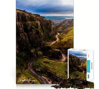 Rompecabezas de 1000 Piezas Cheddar Gorge,Juego Divertido y preciso para Pensar,Ideal para Momentos de Paz y Tranquilidad, Navidad (50x75cm)