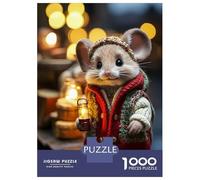 Rompecabezas De 1000 Piezas - Cheerful Mouse Chic Rompecabezas para Adultos Juego De Ingenio Desafío Difícil Oferta como Regalos para Toda La Familia 52x38cm/1000pcs