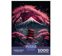 Rompecabezas De 1000 Piezas Cherry Blossom Japan Art Rompecabezas para Adultos Juguetes Antiestrés Decoración Perfecta Cumpleaños Y Navidad 70x50cm/1000pcs