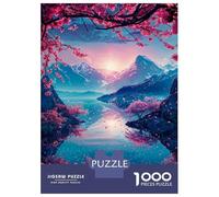 Rompecabezas De 1000 Piezas Cherry Blossom Japan Rompecabezas para Adultos Juego De Ingenio Carrera De Velocidad De Manos Cumpleaños Y Navidad 52x38cm/1000pcs