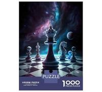 Rompecabezas De 1000 Piezas Chess Queen of Universe Rompecabezas para Adultos Juego Práctico Una Obra De Arte Cumpleaños Y Navidad 70x50cm/1000pcs