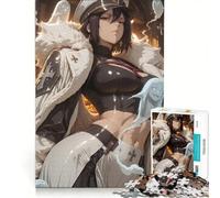 Rompecabezas de 1000 Piezas: Chica Anime con Fantasmas en un Ambiente de Halloween, decoración de Pared, un Reto para completar, Que fomenta el Amor Entre Parejas 50x75cm