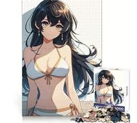 Rompecabezas de 1000 Piezas Chica Anime contra una Pared para Adolescentes Un Desafío Mental Ideal para Relajarse y Disfrutar (50x75cm)