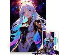 Rompecabezas de 1000 Piezas Chica Anime en el Cosmos - Juguete Creativo de Habilidades - Componentes Resistentes y de Corte Limpio - Ideal para Viajar - Juego Mental - Regalo (38x52cm)