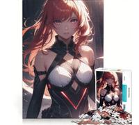 Rompecabezas de 1000 Piezas Chica Anime Pelirroja decoración de Pared Actividades Divertidas para el hogar colección de Artistas Bellas Artes 50x75cm