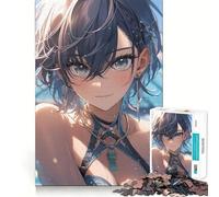Rompecabezas de 1000 Piezas Chica en Bikini,día de Piscina,decoración Saludable,Mente Activa,Tiempo Acogedor,diversión navideña,Regalo (38x52cm)