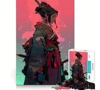 Rompecabezas de 1000 Piezas Chica Samurai para Adolescentes, Juguete Intelectual, relajación Mental, Corte de Calidad, Regalo navideño (38x52cm)