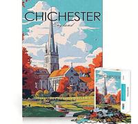 Rompecabezas de 1000 Piezas Chichester Travel,Juego de ingenio y diversión para Jugar en un Ambiente de Paz y Tranquilidad,Regalo Ideal para Navidad (38x52cm)
