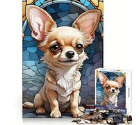 Rompecabezas de 1000 Piezas Chihuahua Clean Fit Decor Logic Fun Toy Cozy Time Play Christmas Art Piece 38x52cm