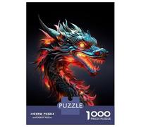 Rompecabezas De 1000 Piezas Chinese Dragon Rompecabezas para Adultos Juegos Relajantes Decoración del Hogar Cumpleaños Y Navidad 38x26cm/1000pcs